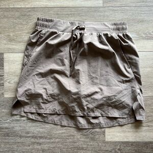 All in Motion Tan Skort with Drawstring